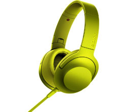 Sony h.ear on MDR-100AAPY Headphones - Lime Yellow